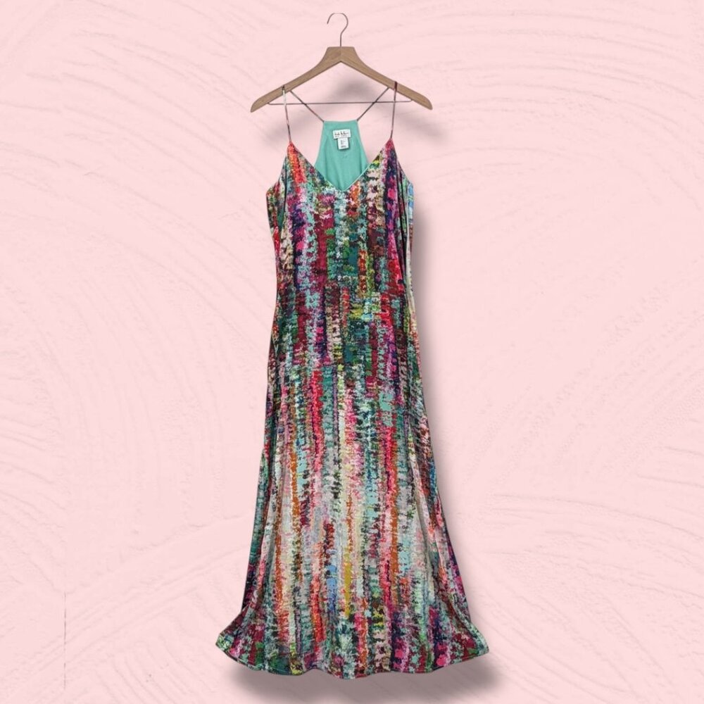 Nicole Miller New York Abstract Ruched Sheath Cocktail Dress L